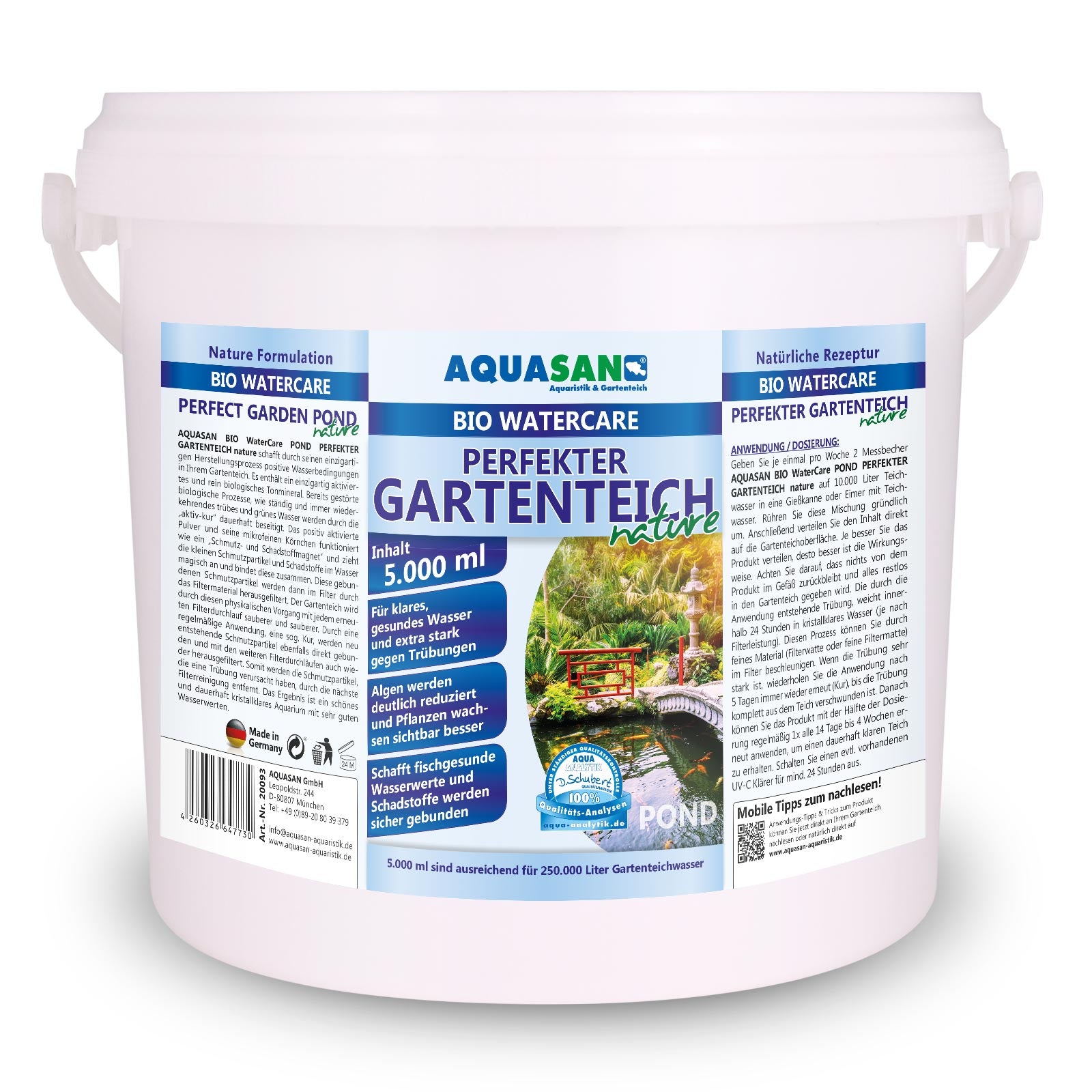 AQUASAN Gartenteich 5er Komplettpflege SPAR-SET