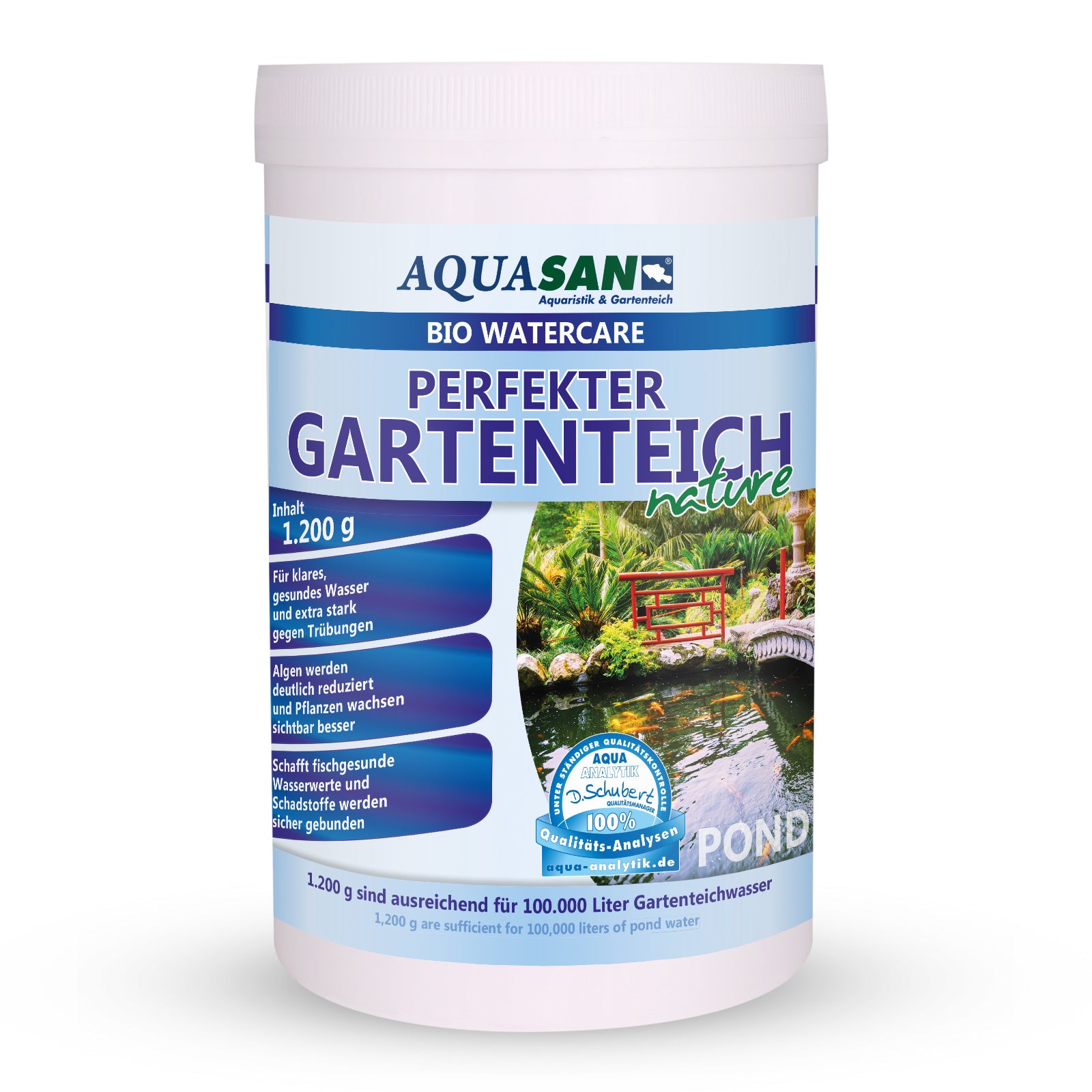 AQUASAN BIO WaterCare PERFEKTER GARTENTEICH nature