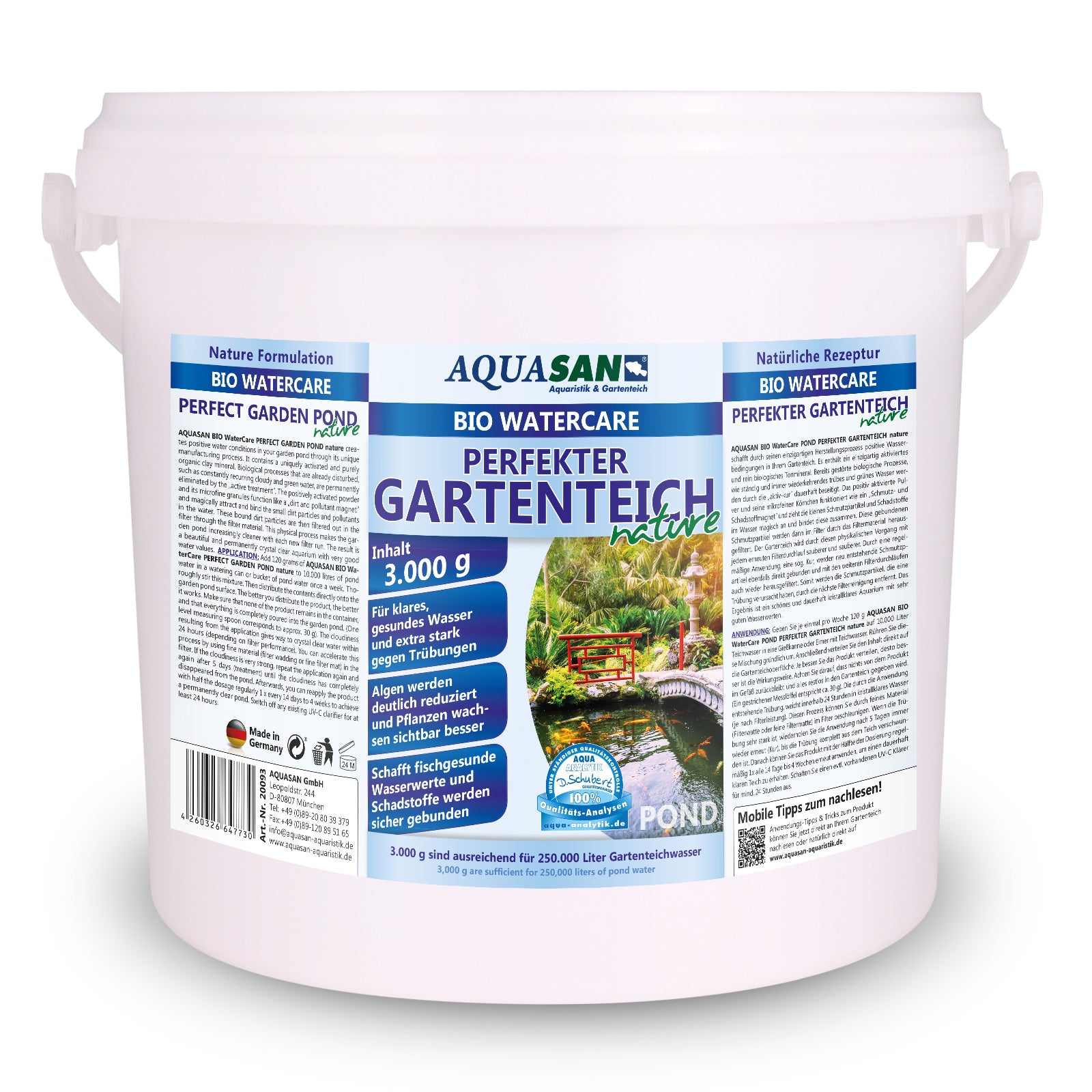 AQUASAN BIO WaterCare PERFEKTER GARTENTEICH nature