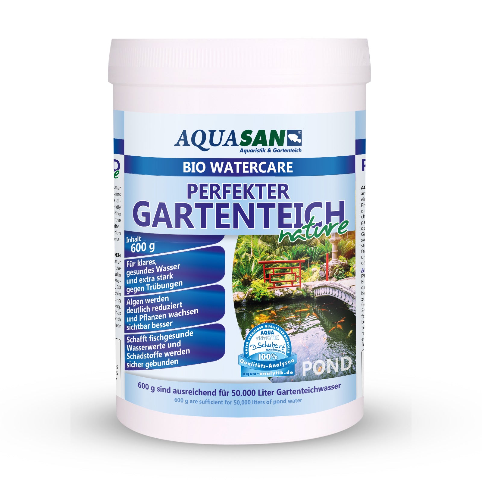 AQUASAN BIO WaterCare PERFEKTER GARTENTEICH nature
