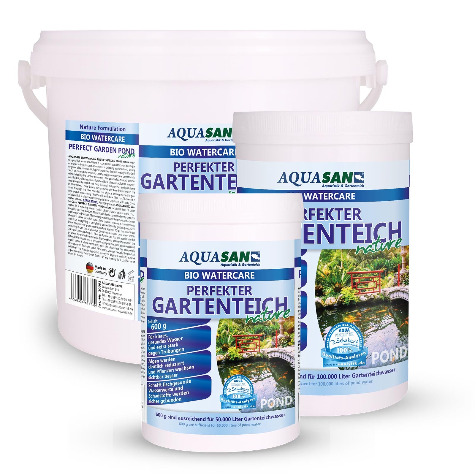 AQUASAN BIO WaterCare PERFEKTER GARTENTEICH nature