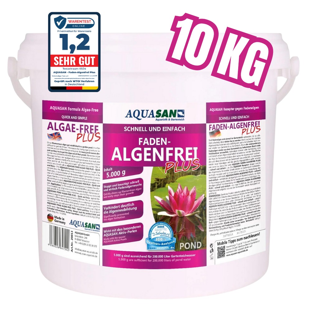 AQUASAN Faden-Algenfrei PLUS für den Gartenteich