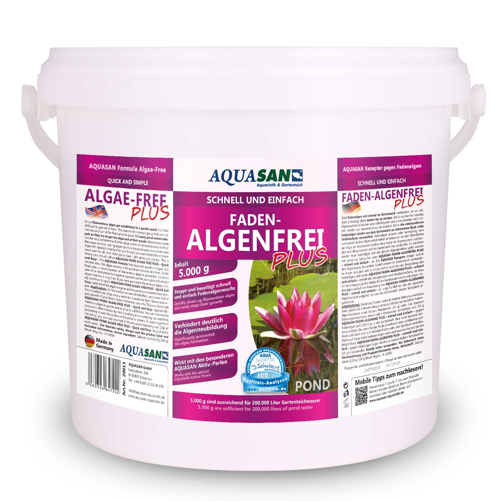 AQUASAN Gartenteich 5er Komplettpflege SPAR-SET