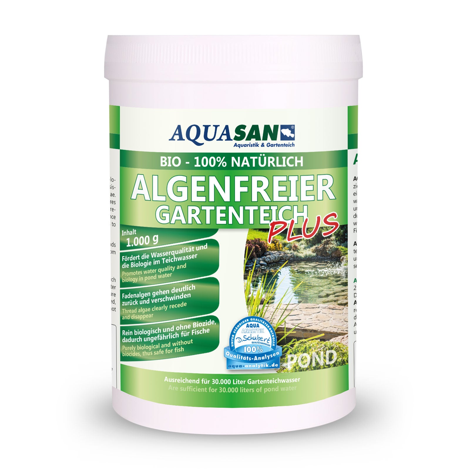 AQUASAN BIO Algenfreier Gartenteich PLUS