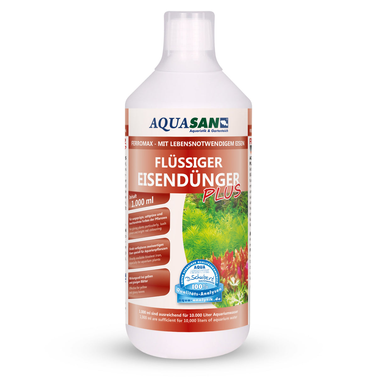 AQUASAN Ferromax Flüssiger Eisendünger für Aquarien