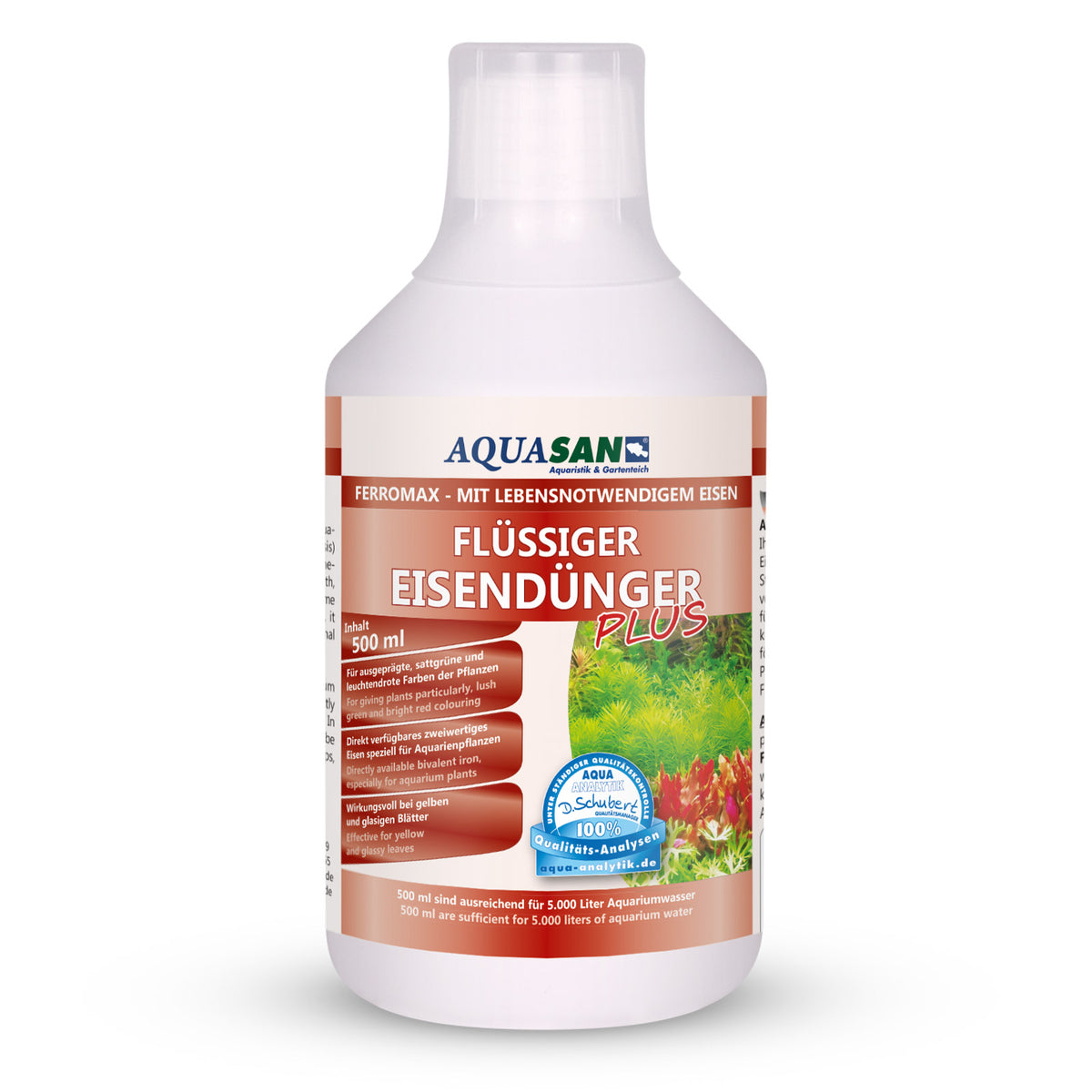 AQUASAN Ferromax Flüssiger Eisendünger für Aquarien
