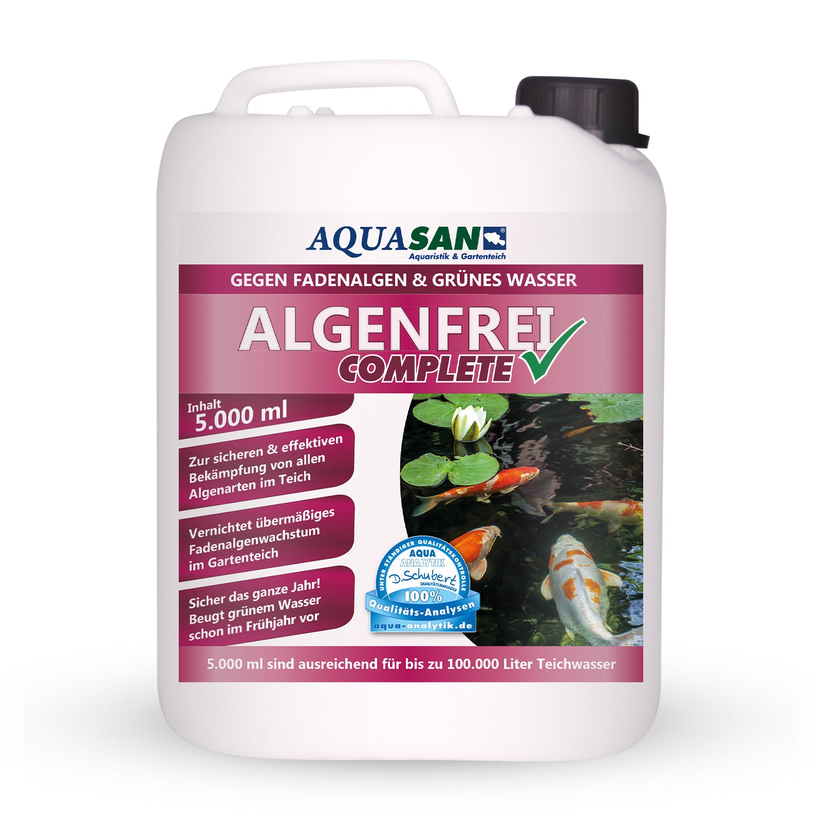 AQUASAN Algenfrei Complete PLUS für Gartenteiche