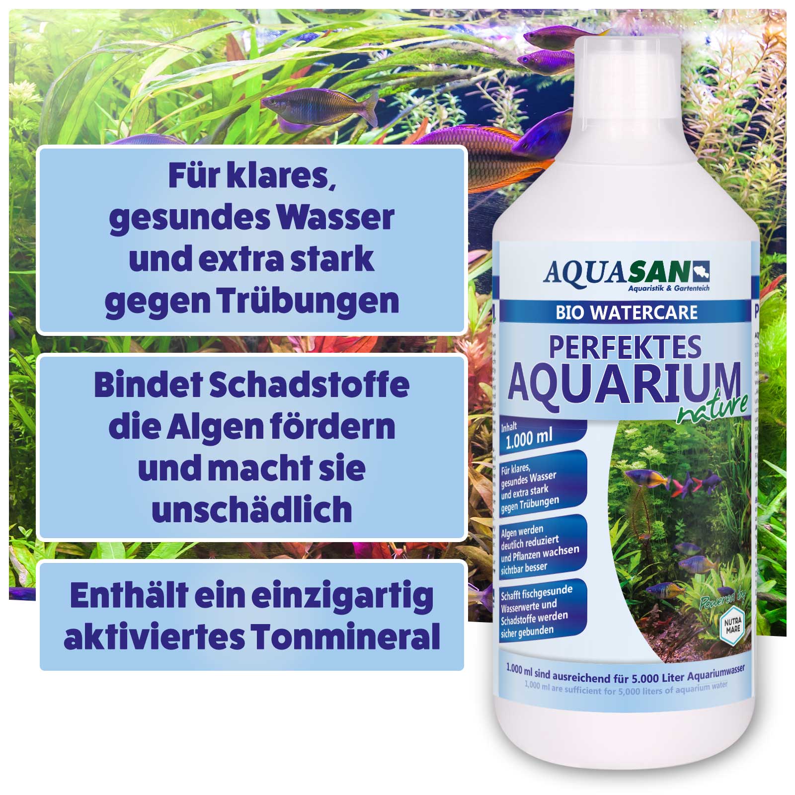 AQUASAN Perfektes Aquarium PLUS für Aquarien