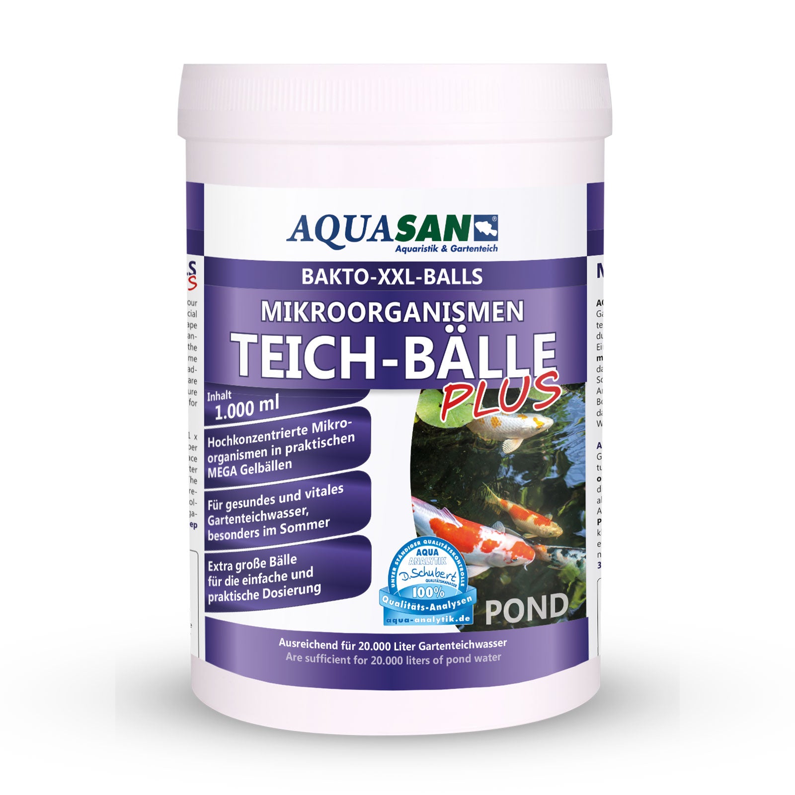 AQUASAN Bakto Balls XXL Mikroogranismen PLUS für Gartenteiche