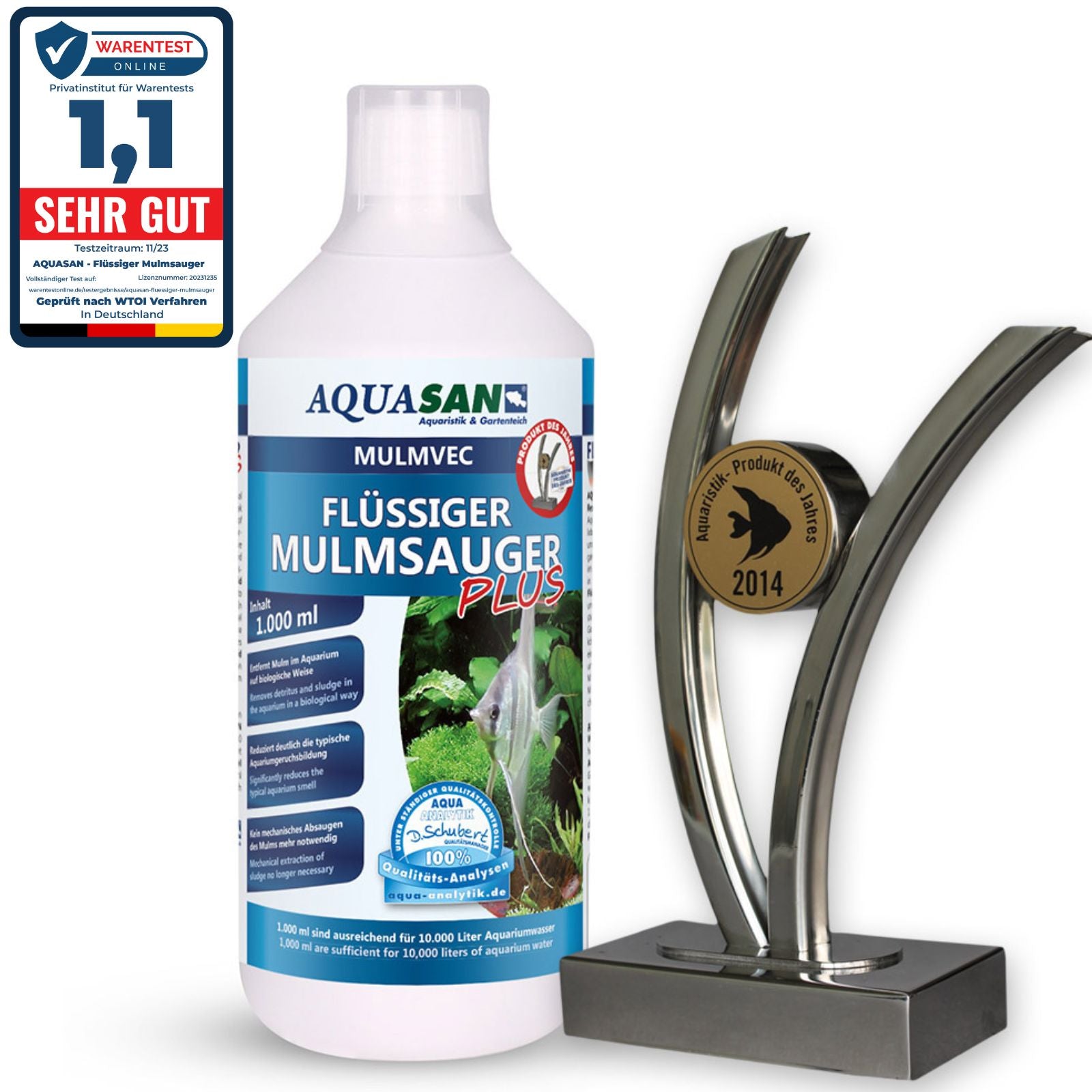 AQUASAN Mulmvec Flüssiger Mulmsauger PLUS