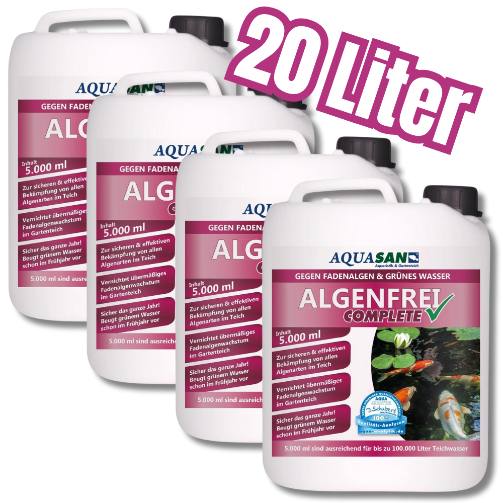 AQUASAN Algenfrei Complete PLUS für Gartenteiche