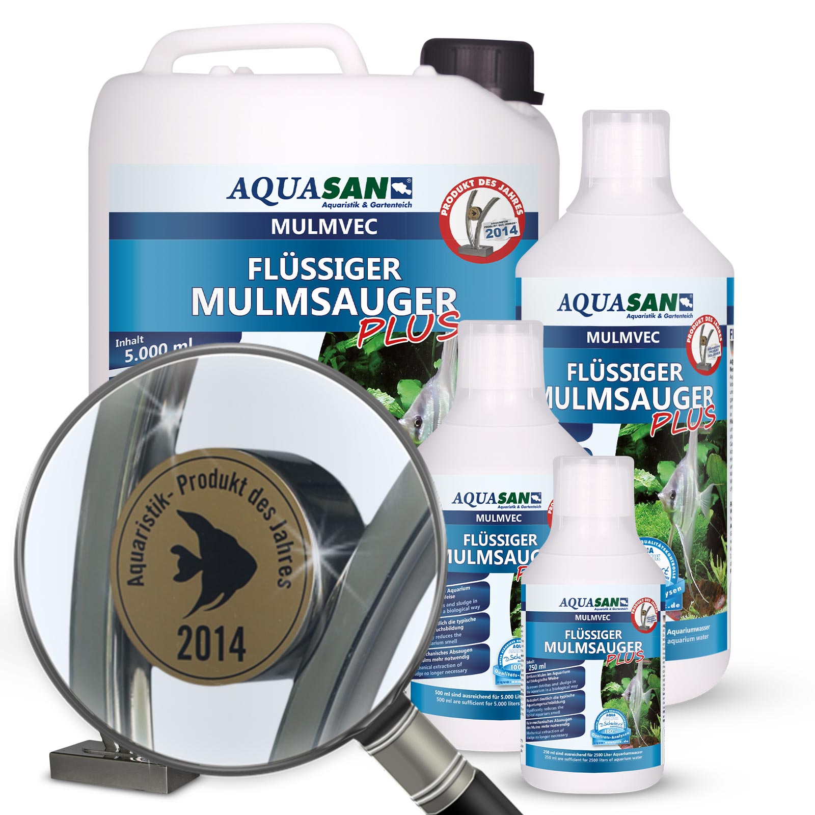 AQUASAN Mulmvec Flüssiger Mulmsauger PLUS
