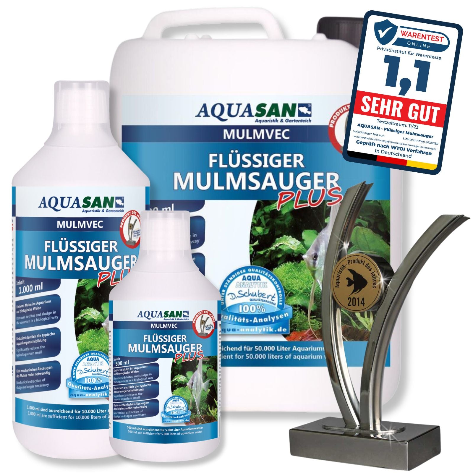 AQUASAN Mulmvec Flüssiger Mulmsauger PLUS