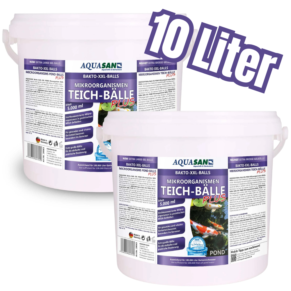 AQUASAN Bakto Balls XXL Mikroorganismen PLUS für Gartenteiche