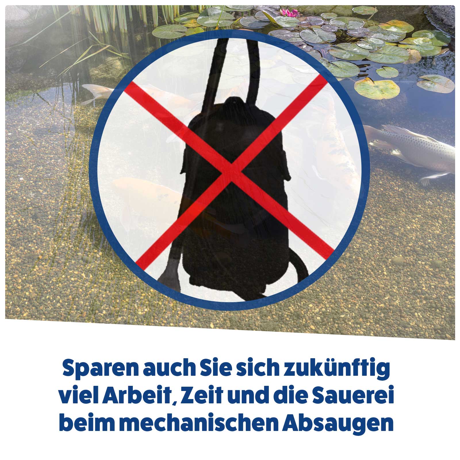 AQUASAN Mulmvec Flüssiger Teichsauger PLUS