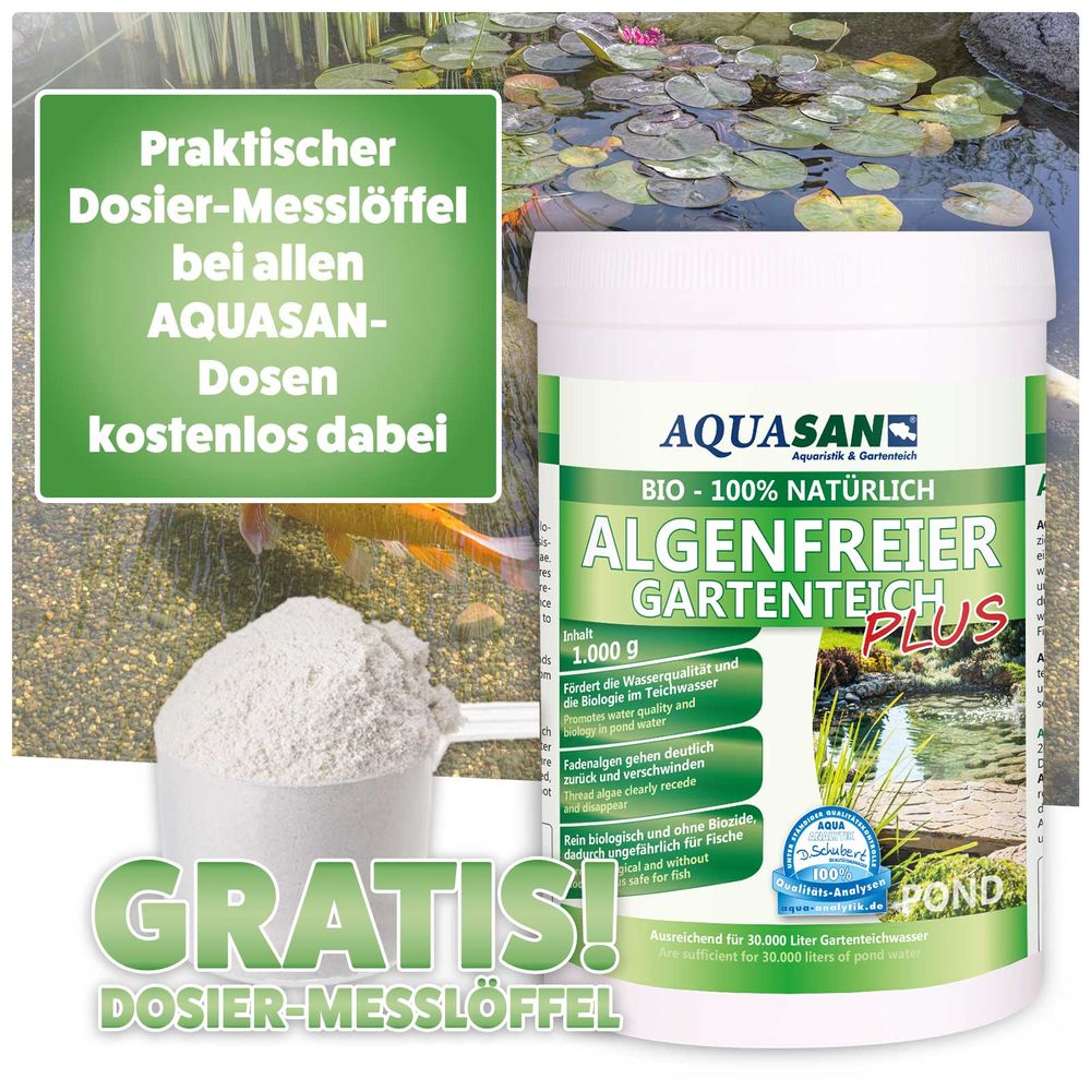 AQUASAN BIO Algenfreier Gartenteich PLUS