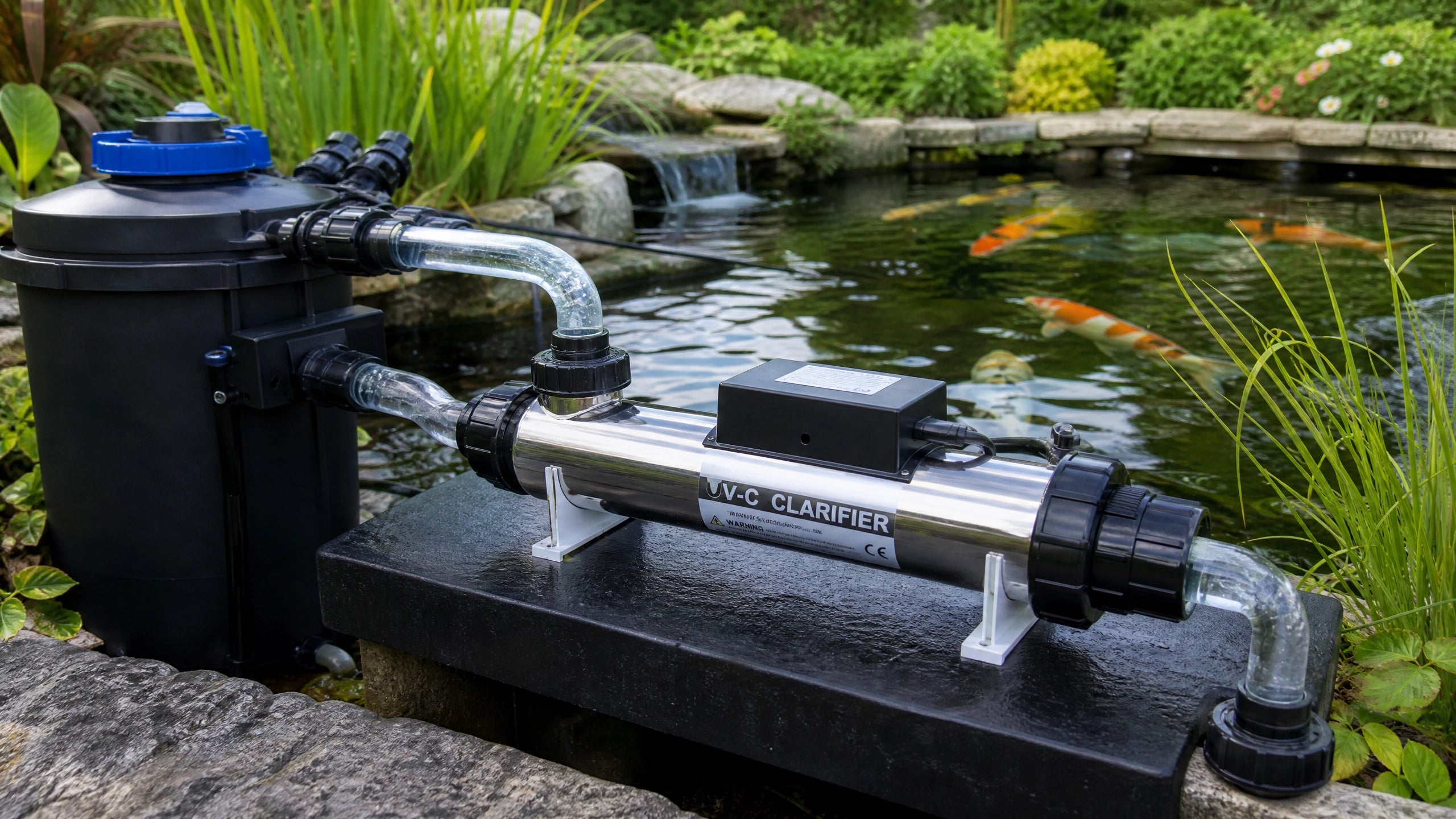 UV-C-Klärer im Gartenteich