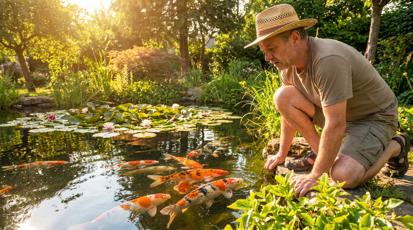 Fischsterben im Gartenteich verhindern