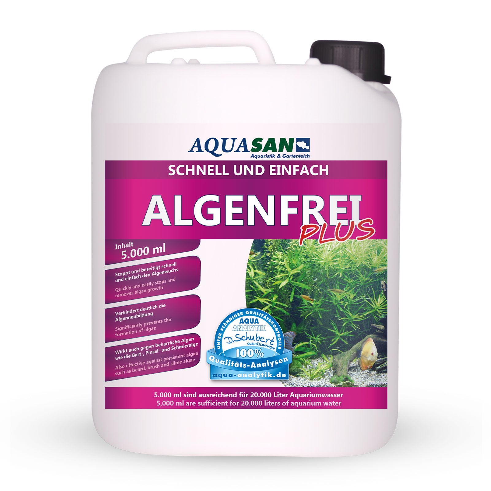 Der Algenfrei Plus 5 ltr Kanister gegen Algen