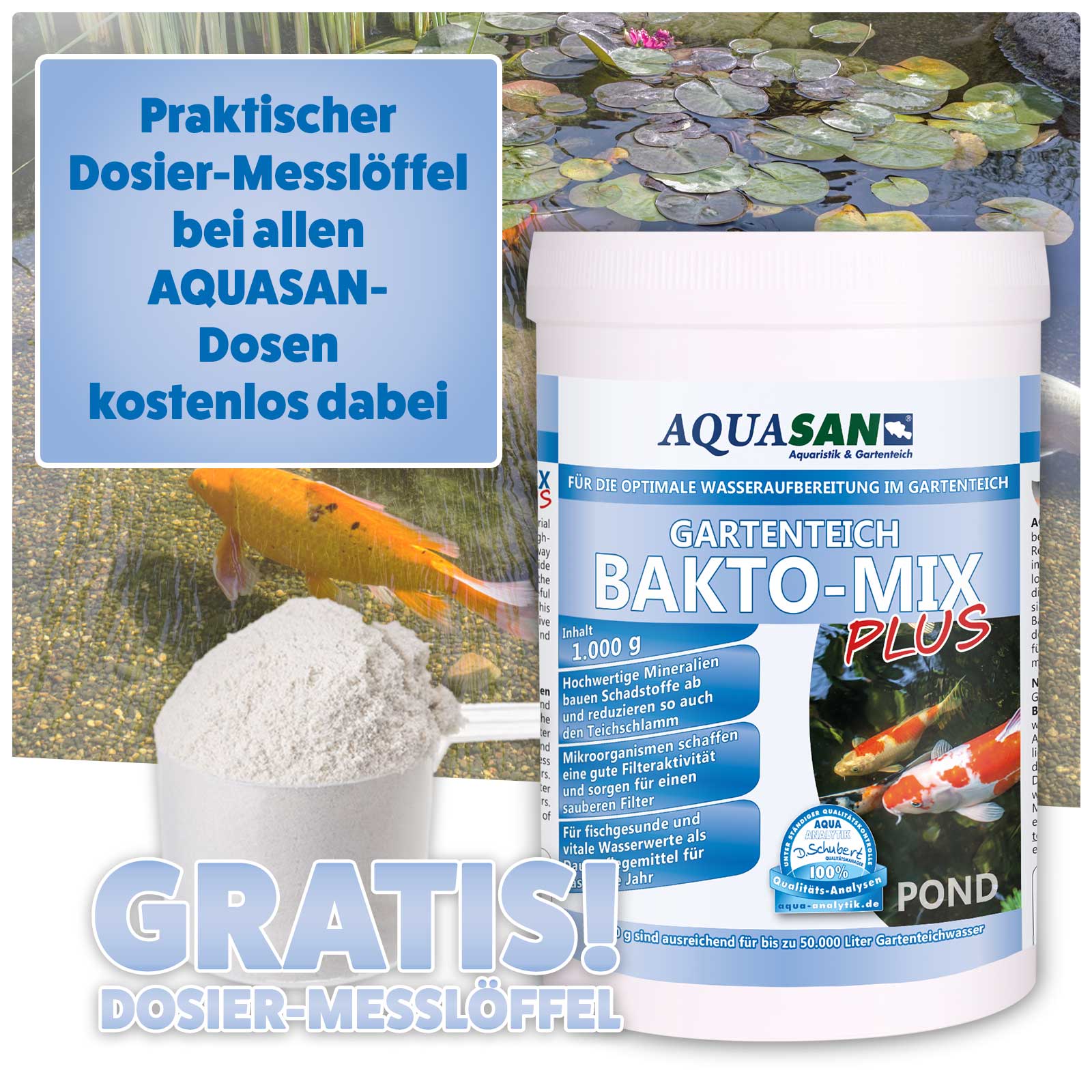 AQUASAN Bakto-Mix PLUS für Gartenteiche