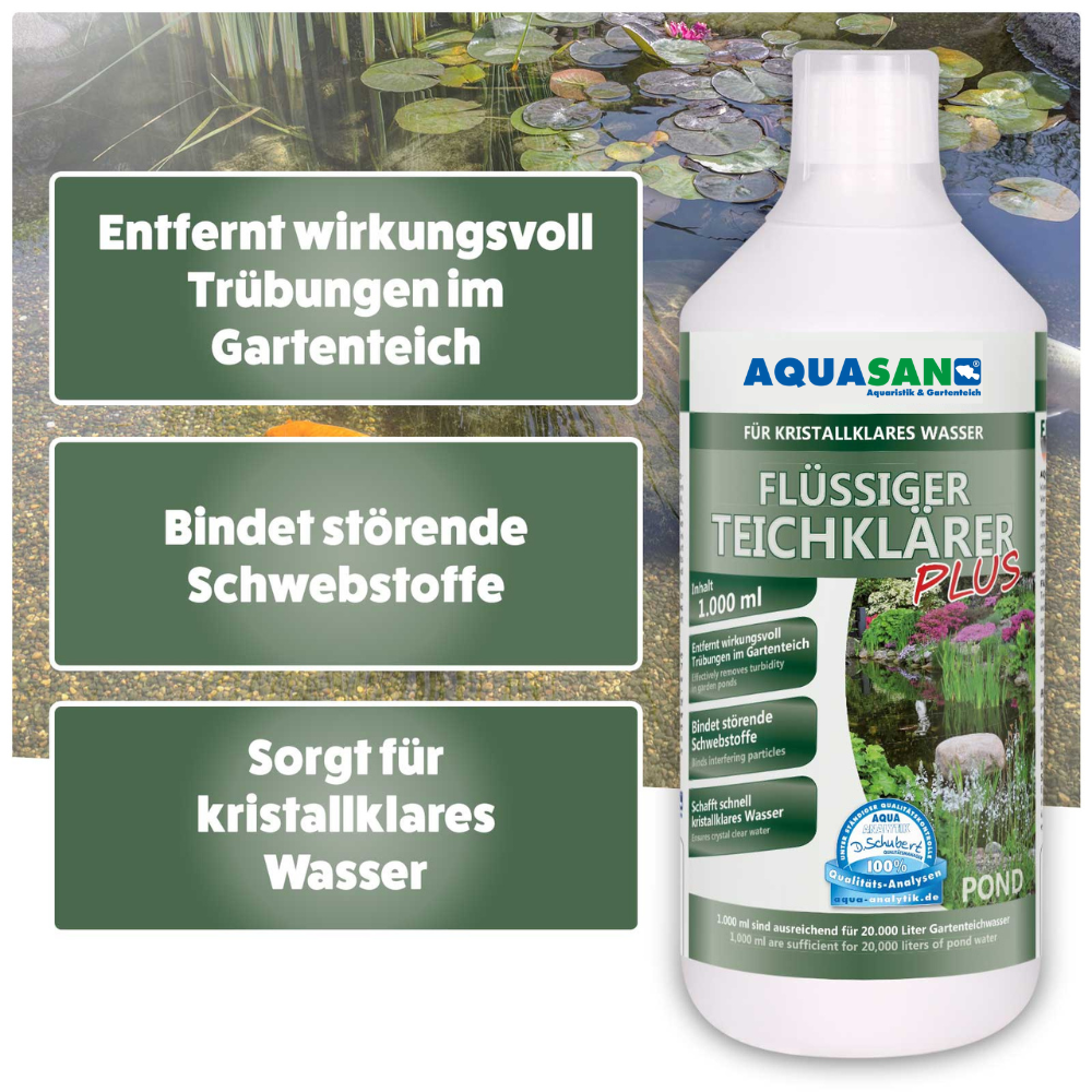 AQUASAN Flüssiger Teichklärer PLUS