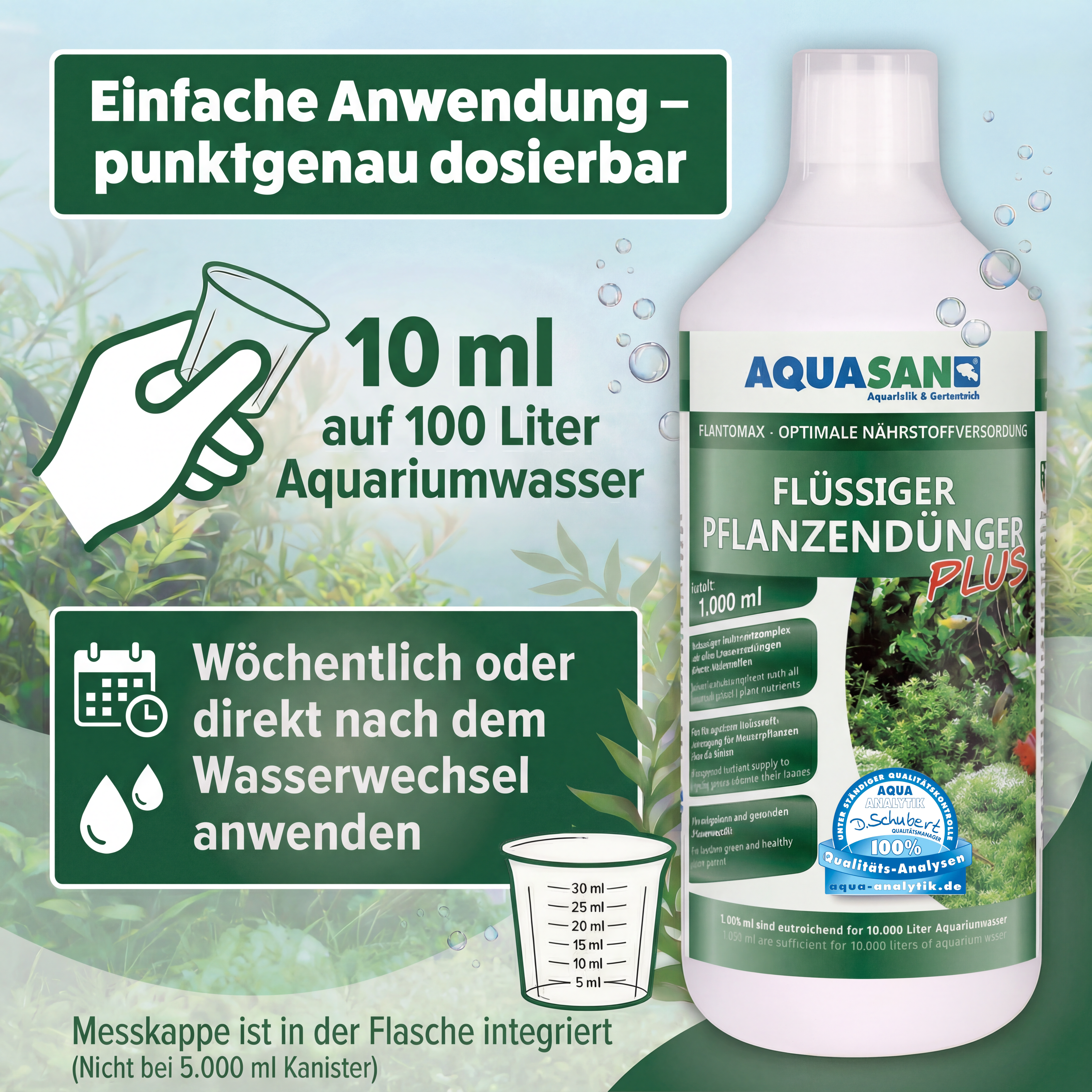 AQUASAN Plantomax Pflanzendünger PLUS für Aquarien